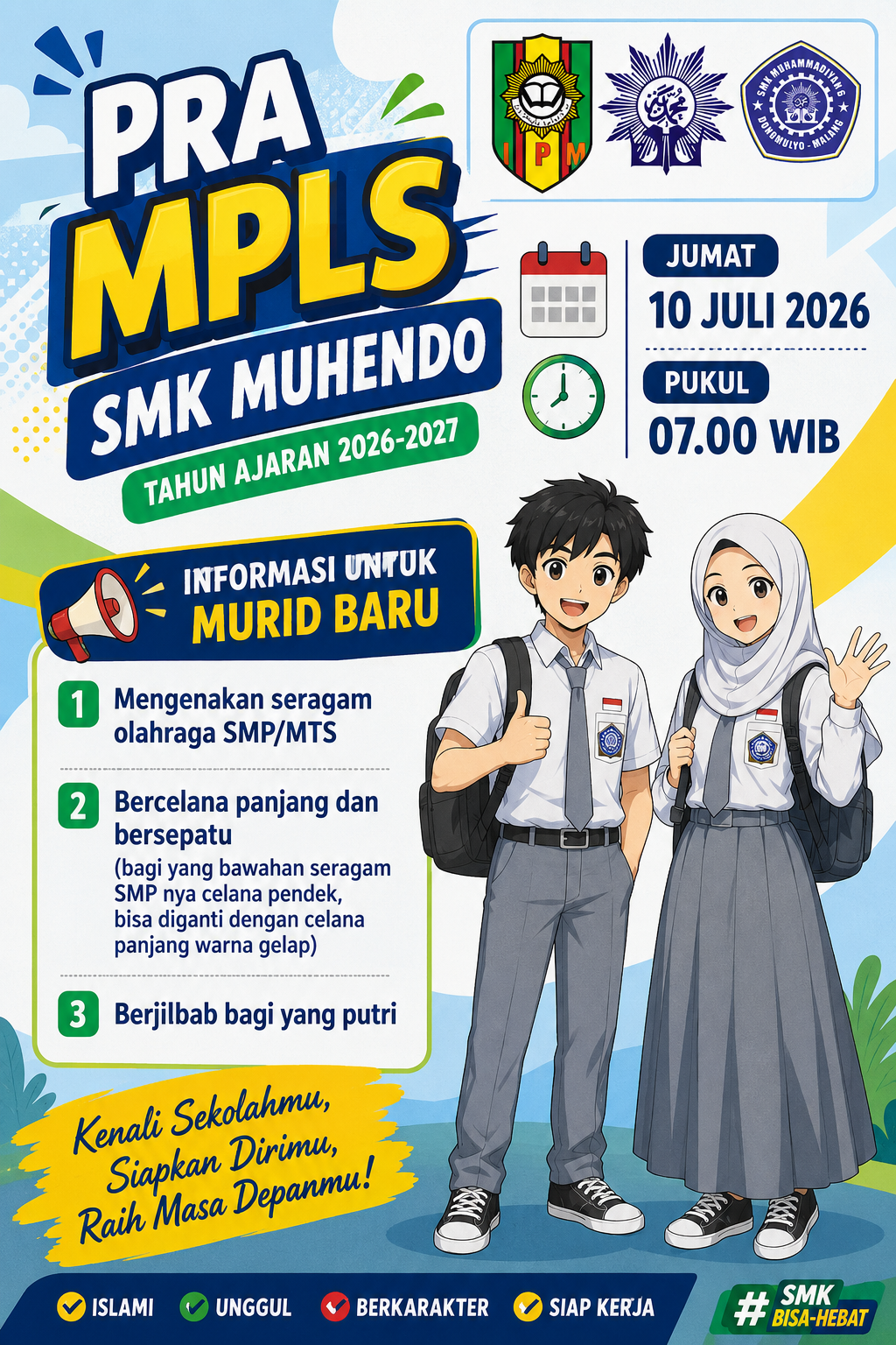 Pra MPLS 2026 SMK Muhendo: Sambut 369 Calon Peserta Didik Baru dengan Semangat, Disiplin, dan Optimisme Meraih Prestasi